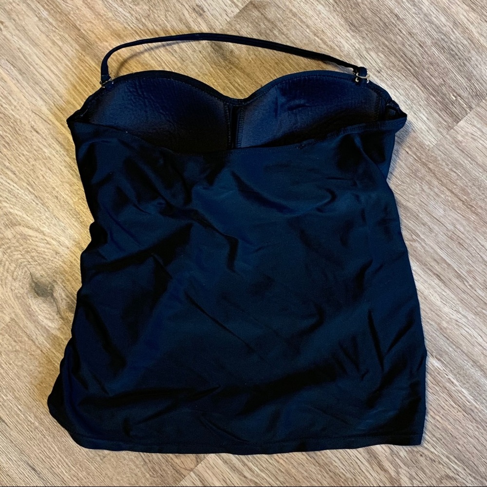 Collection By Catalina Black Swim Halter Top 8-10 - Picture 3 of 5